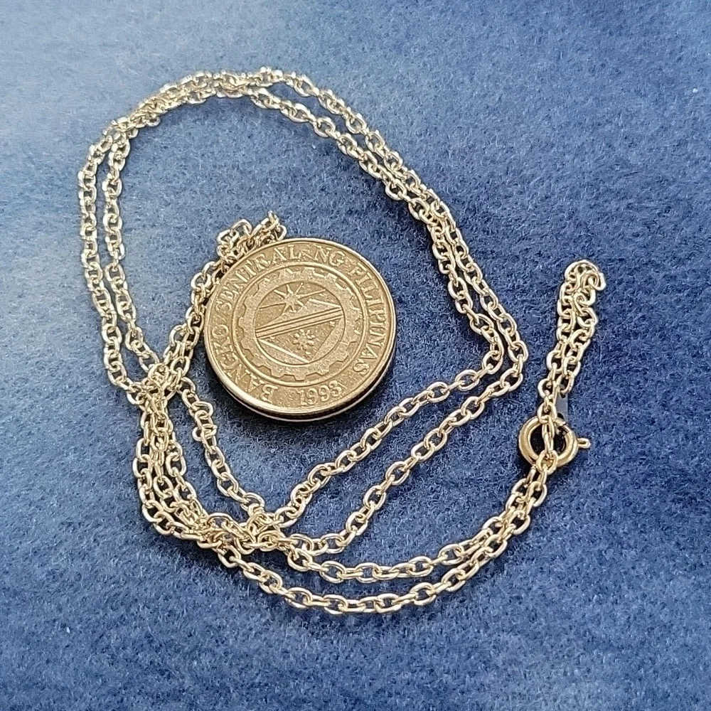 Coin Necklace - Philippines 1 Piso - 26 in. Chain - Picture 2 of 2